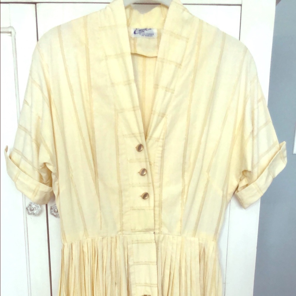 Vintage 1950’s yellow dress made in L.A.